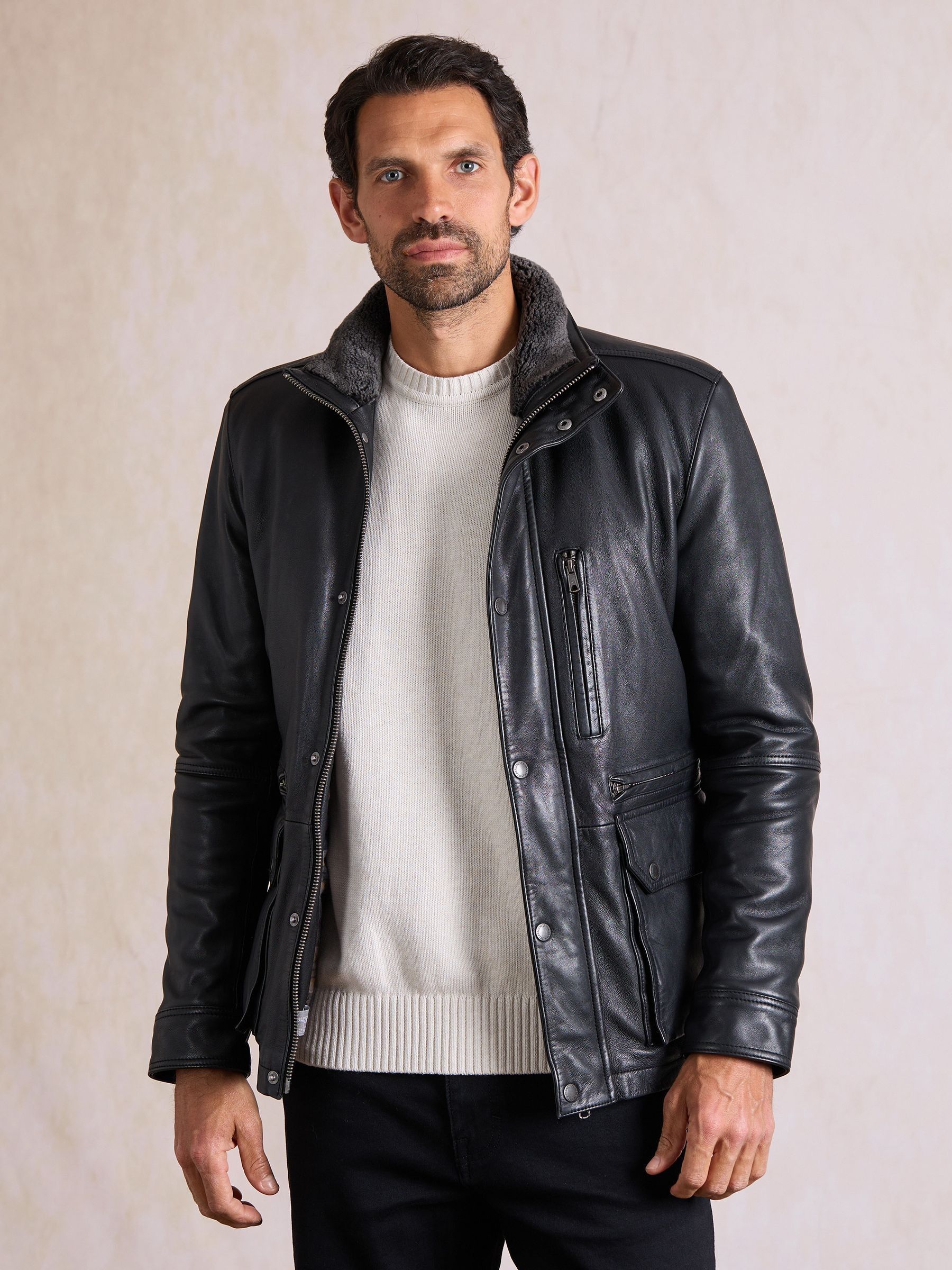Lakeland Leather Men's Black Greenbank Jacket