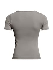 Under Armour Grey Train Seamless Short Sleeve T-Shirt - Image 4 of 4
