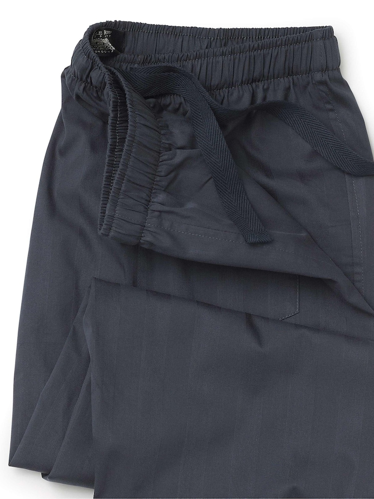 Savile Row Company Bomull Satin Randig Pyjamasunderdelar - Bild 2 av 2