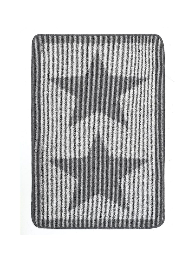 My Mat Silver Utility Star Washable Non Slip Doormat - Image 1 of 2