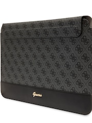 Guess 13"/14" Device Computer Sleeve Pu 4G Smooth Pu Stripe Black Bag and Metal Logo Script - Image 1 of 4
