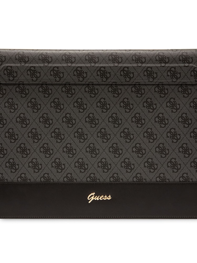 Guess 13"/14" Device Computer Sleeve Pu 4G Smooth Pu Stripe Black Bag and Metal Logo Script - Image 2 of 4