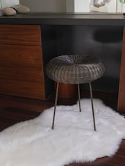 Asiatic Rugs White Faux Sheepskin Auckland Rug - Image 1 of 2