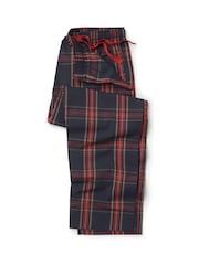 Savile Row Company Cotton Large Check Pyjama Bottoms - صورة 1 من 2