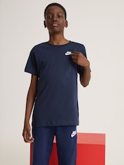 Mornarica - Bombažna majica s kratkimi rokavi Nike 100% Futura - Slika 1 iz 5