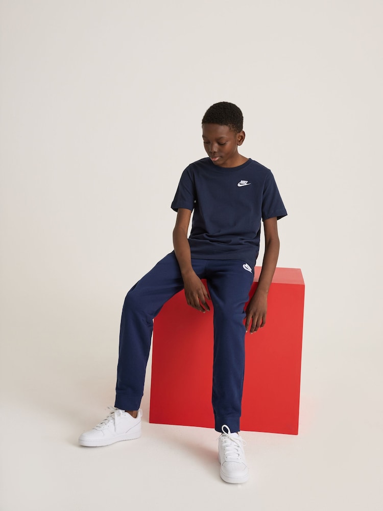Mornarica - Bombažna majica s kratkimi rokavi Nike 100% Futura - Slika 2 iz 5