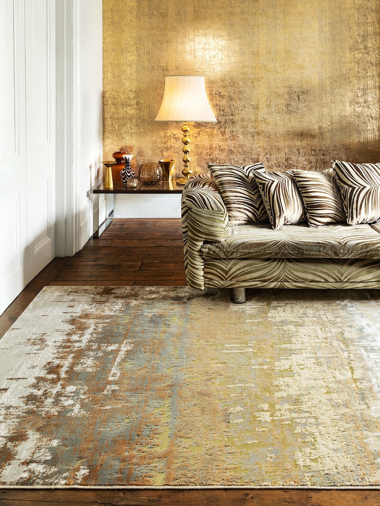 Asiatic Rugs Brown Aurora High Shine Rug - Image 1 of 4