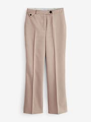 Mink Brown Tailored Twill Straight Leg Trousers - Image 5 of 6
