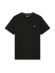 Lyle & Scott Black Padel Taped T-Shirt - Image 1 of 1