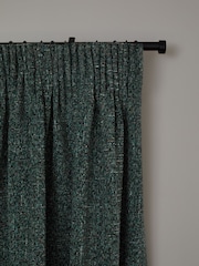Green Next Multi Chenille Pencil Pleat Lined Curtains - Image 5 of 6