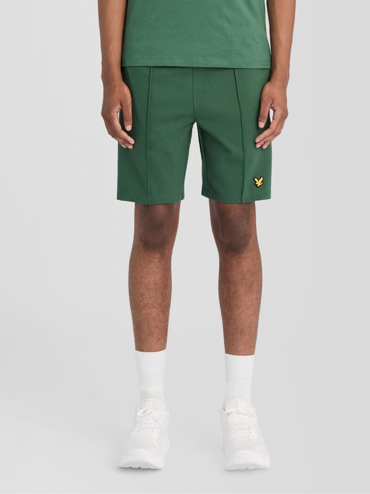 Lyle & Scott Green Padel Taped Shorts - Image 1 of 4