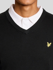 Lyle & Scott Black Golf V-Neck Pullover Jumper - Image 3 of 6