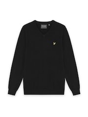 Lyle & Scott Black Golf V-Neck Pullover Jumper - Image 5 of 6