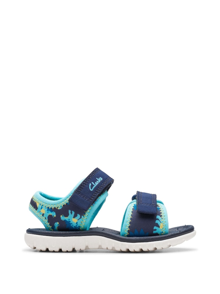 Clarks Blue Surfing Tide Toddler Sandals - Image 1 of 7
