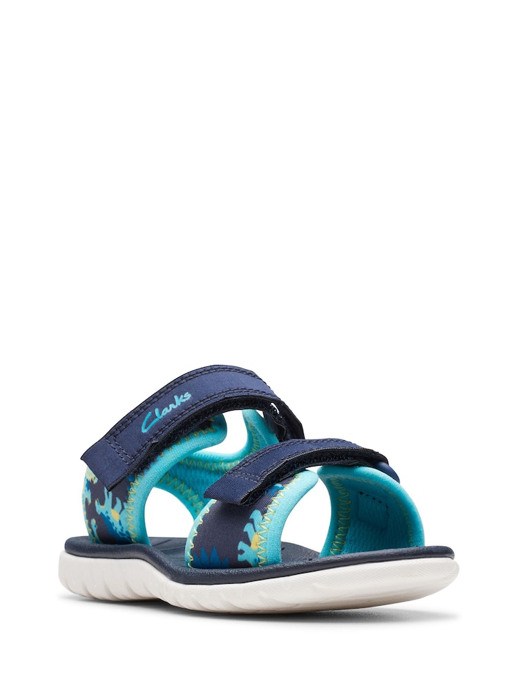 Clarks Blue Surfing Tide Toddler Sandals - Image 3 of 7