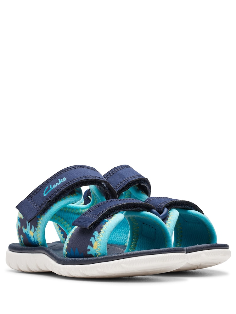 Clarks Blue Surfing Tide Toddler Sandals - Image 4 of 7