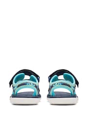 Clarks Blue Surfing Tide Toddler Sandals - Image 5 of 7
