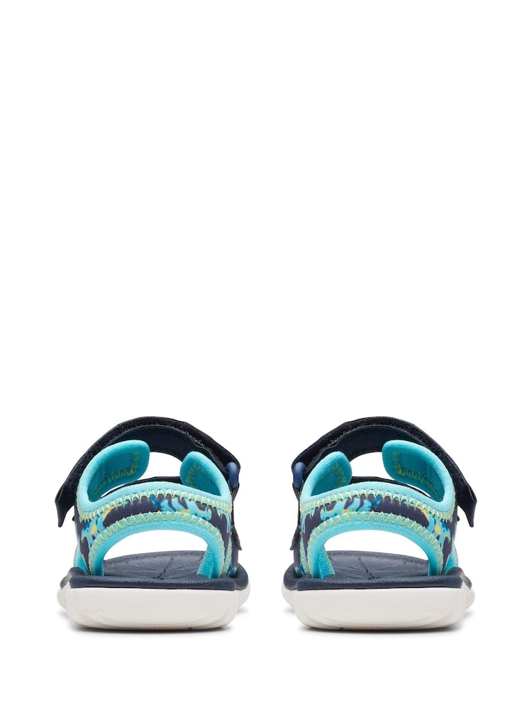 Clarks Blue Surfing Tide Toddler Sandals - Image 5 of 7