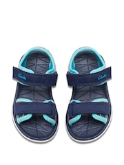 Clarks Blue Surfing Tide Toddler Sandals - Image 6 of 7