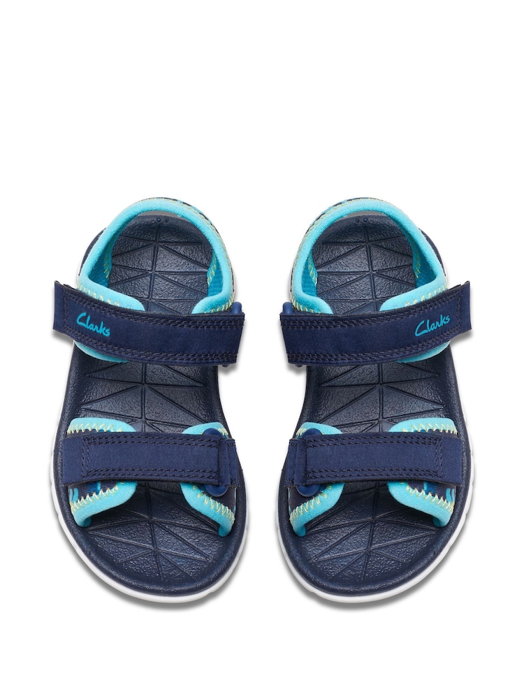 Clarks Blue Surfing Tide Toddler Sandals - Image 6 of 7