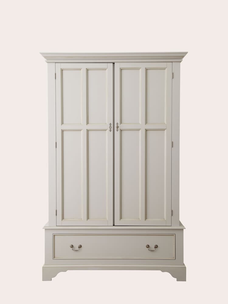 Laura Ashley Dove Grey Clifton Double 1 Drawer Wardrobe - Image 2 of 2