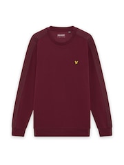 Красный - Lyle & Scott Жаккардовый джемпер с круглым вырезом - Изображение 1 1