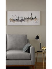 Art For The Home Natural London Watercolour Wall Art - Image 1 of 2