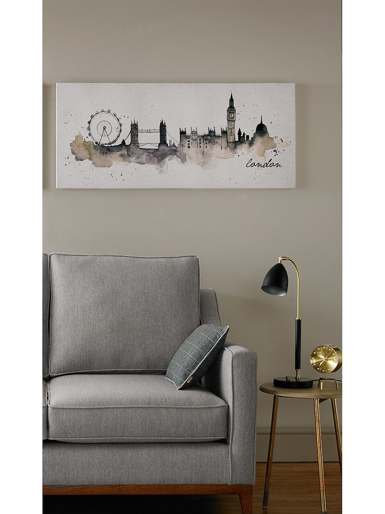 Art For The Home Natural London Watercolour Wall Art - Image 1 of 2