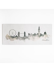 Art For The Home Natural London Watercolour Wall Art - Image 2 of 2