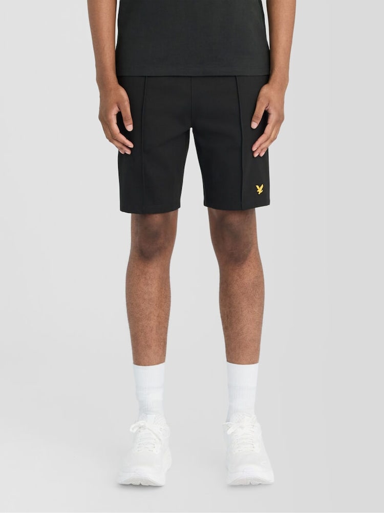 Lyle & Scott Black Padel Taped Shorts - Image 1 of 6 Lyle & Scott Black Padel Taped Shorts - Image 1 of 6