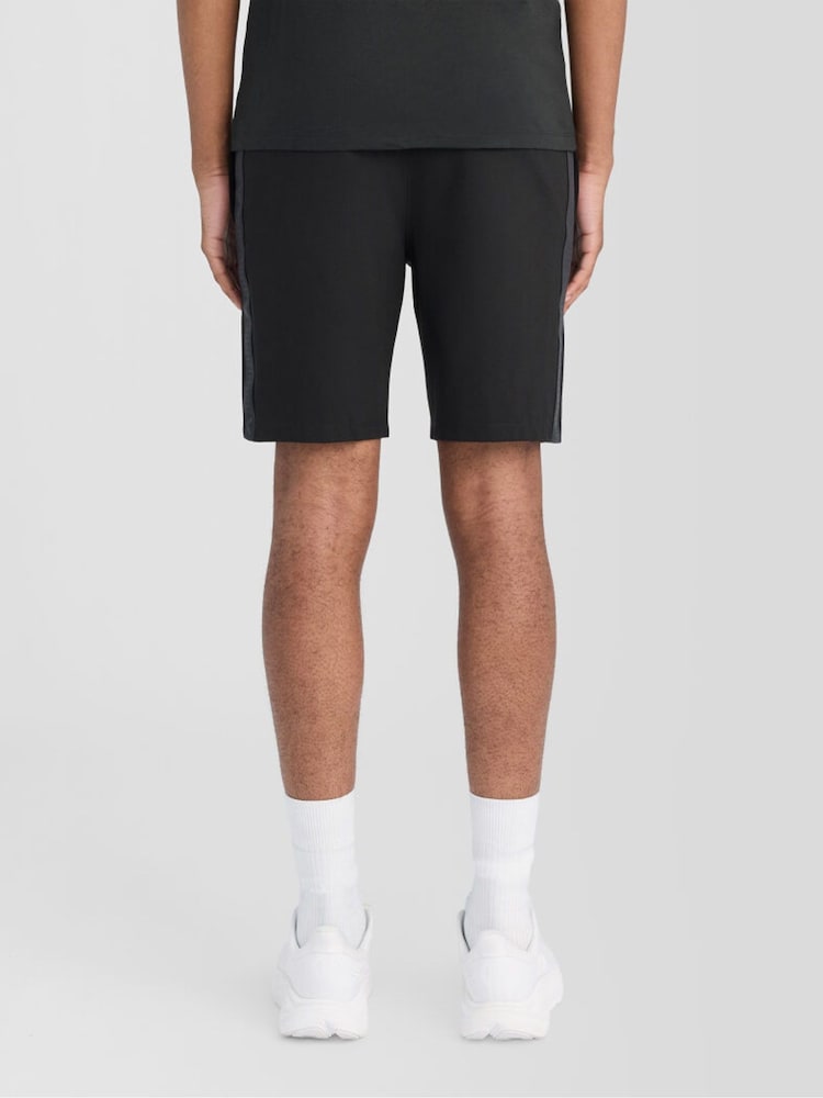 Lyle & Scott Black Padel Taped Shorts - Image 2 of 6 Lyle & Scott Black Padel Taped Shorts - Image 2 of 6