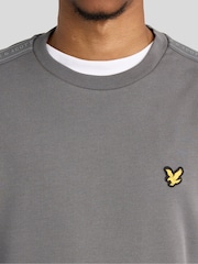 Серый - Lyle & Scott Жаккардовый джемпер с круглым вырезом - Изображение 3 6
