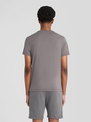 Lyle & Scott Grey Jacquard Tape T-Shirt - Image 4 of 6