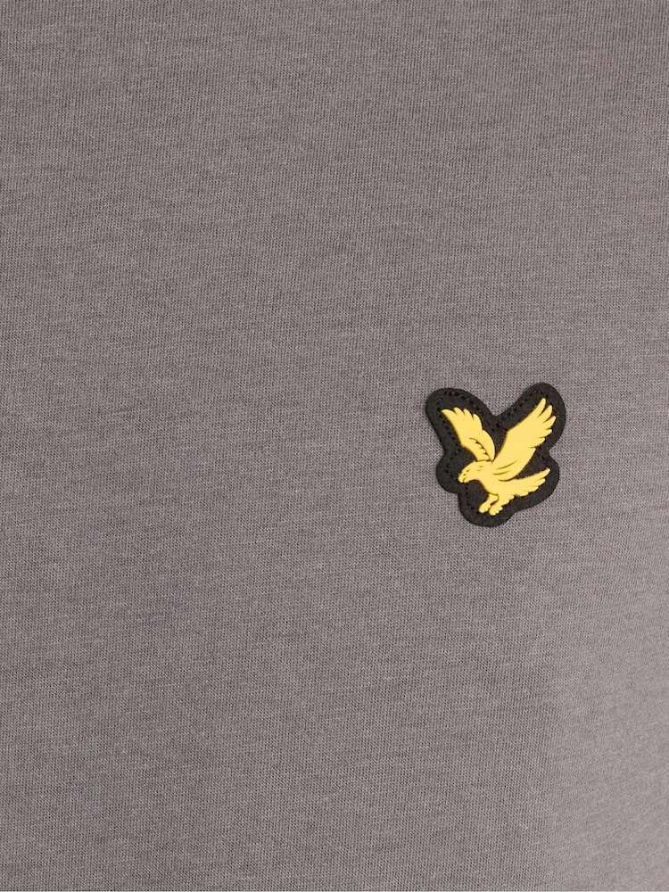 Lyle & Scott Grey Jacquard Tape T-Shirt - Image 6 of 6 Lyle & Scott Grey Jacquard Tape T-Shirt - Image 6 of 6