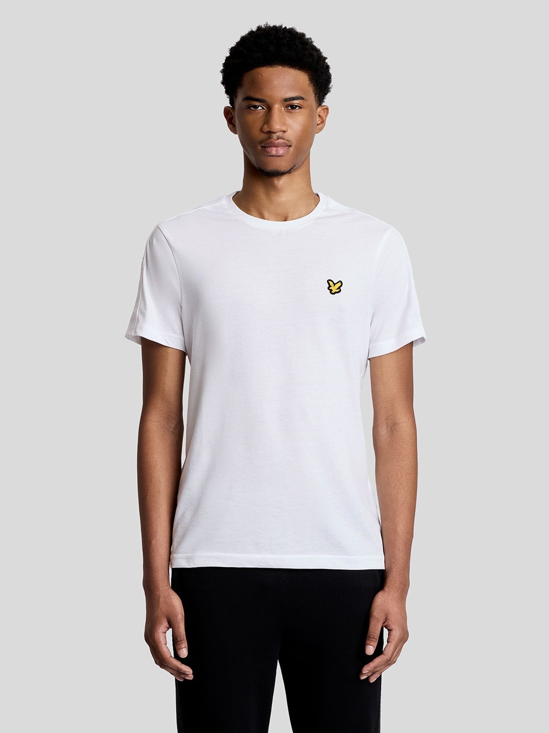 Lyle & Scott Men's Blanc T-Shirt Jacquard Tape - Image 2