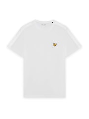 화이트 - Lyle & Scott 자카드 테이프 티셔츠 - 6의 이미지 5