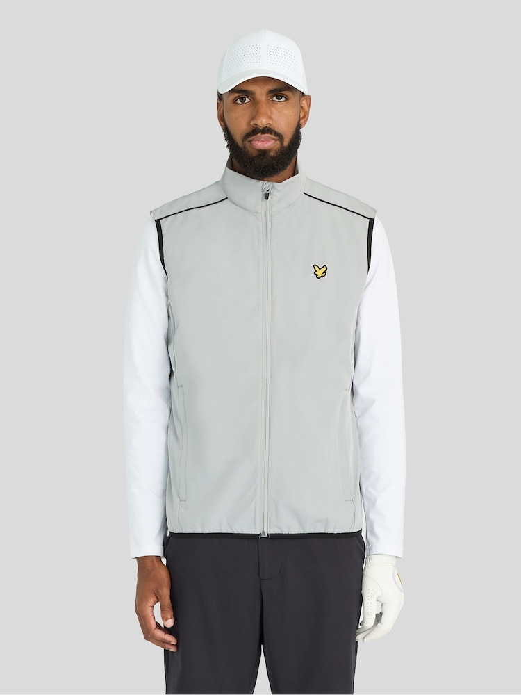 Lyle & Scott Grey Golf Packable Gilet - Image 1 of 6 Lyle & Scott Grey Golf Packable Gilet - Image 1 of 6