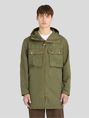 Lyle & Scott Green Waxed Guard Parka Jacket - Image 1 of 6