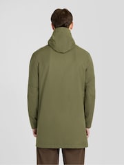 Lyle & Scott Green Waxed Guard Parka Jacket - Image 4 of 6