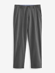Charcoal Grey Slim Smart Textured Chino Trousers - Image 6 of 11