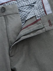Charcoal Grey Slim Smart Textured Chino Trousers - Image 7 of 11