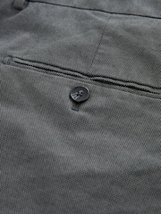 Charcoal Grey Slim Smart Textured Chino Trousers - Image 8 of 11