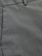 Charcoal Grey Slim Smart Textured Chino Trousers - Image 9 of 11