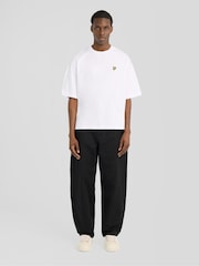 Ağ - Lyle & Scott Boxy Fit T-Shirt - 6şəkildən 3 şəkil
