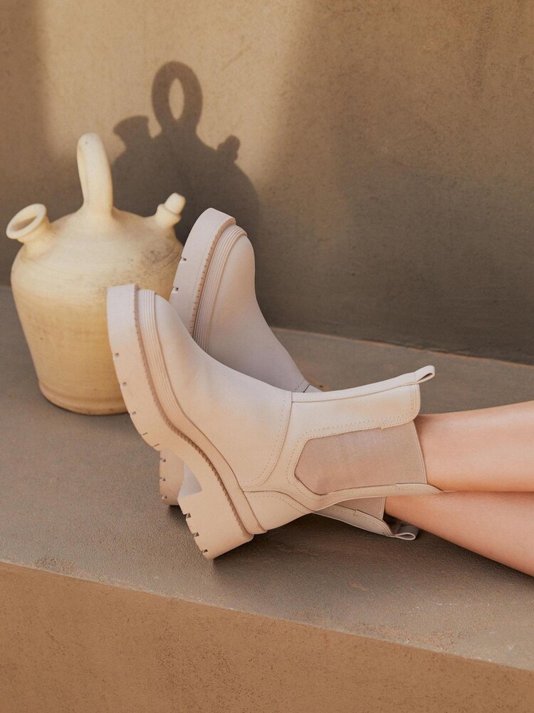 Bone Rochelle Forever Comfort® Rubberised Chunky Chelsea Boots - Image 2 of 5