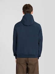 Lyle & Scott Blue Sports Mesh Back Softshell Hoodie - Image 4 of 6
