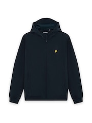 Lyle & Scott Blue Sports Mesh Back Softshell Hoodie - Image 5 of 6