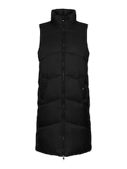 VERO MODA Black Padded Longline Gilet - Image 5 of 5