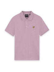 Roz - Tricou polo simplu Lyle & Scott - Imaginea 4 din 5