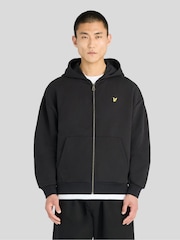Lyle & Scott Black Heavyweight Loopback Full Zip Hoodie - Image 1 of 6